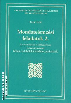 Gaál Edit - Mondatelemzési feladatok 2.